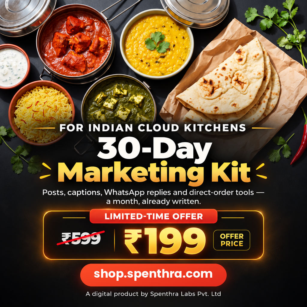 Cloud Kitchens — 30-Day Social Media & WhatsApp Marketing Kit