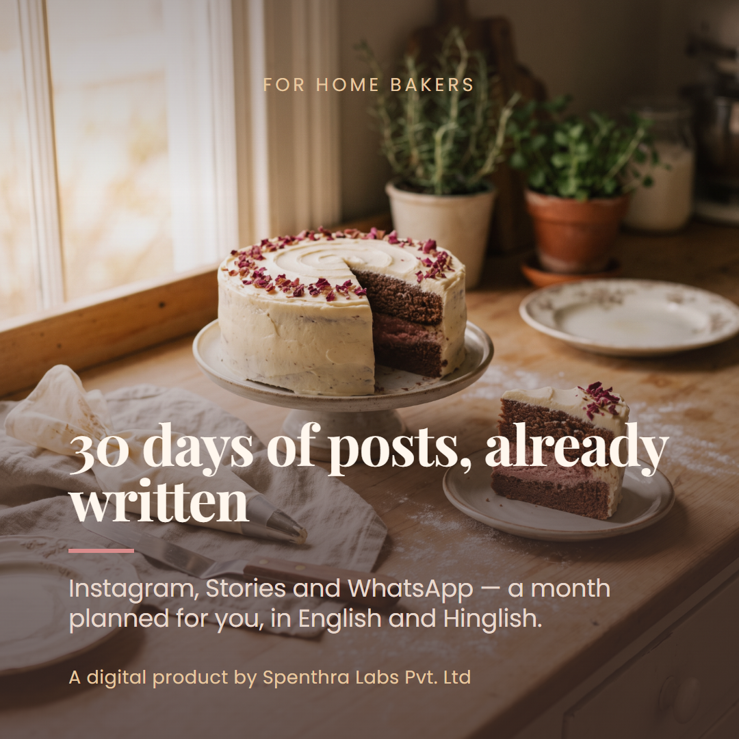 Home Bakers — 30-Day Social Media & WhatsApp Marketing Kit