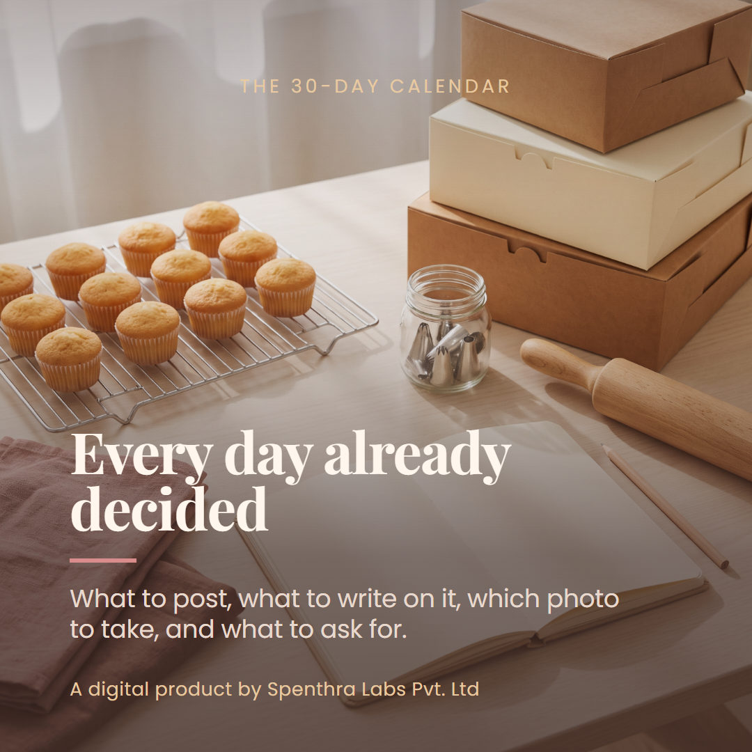 Home Bakers — 30-Day Social Media & WhatsApp Marketing Kit