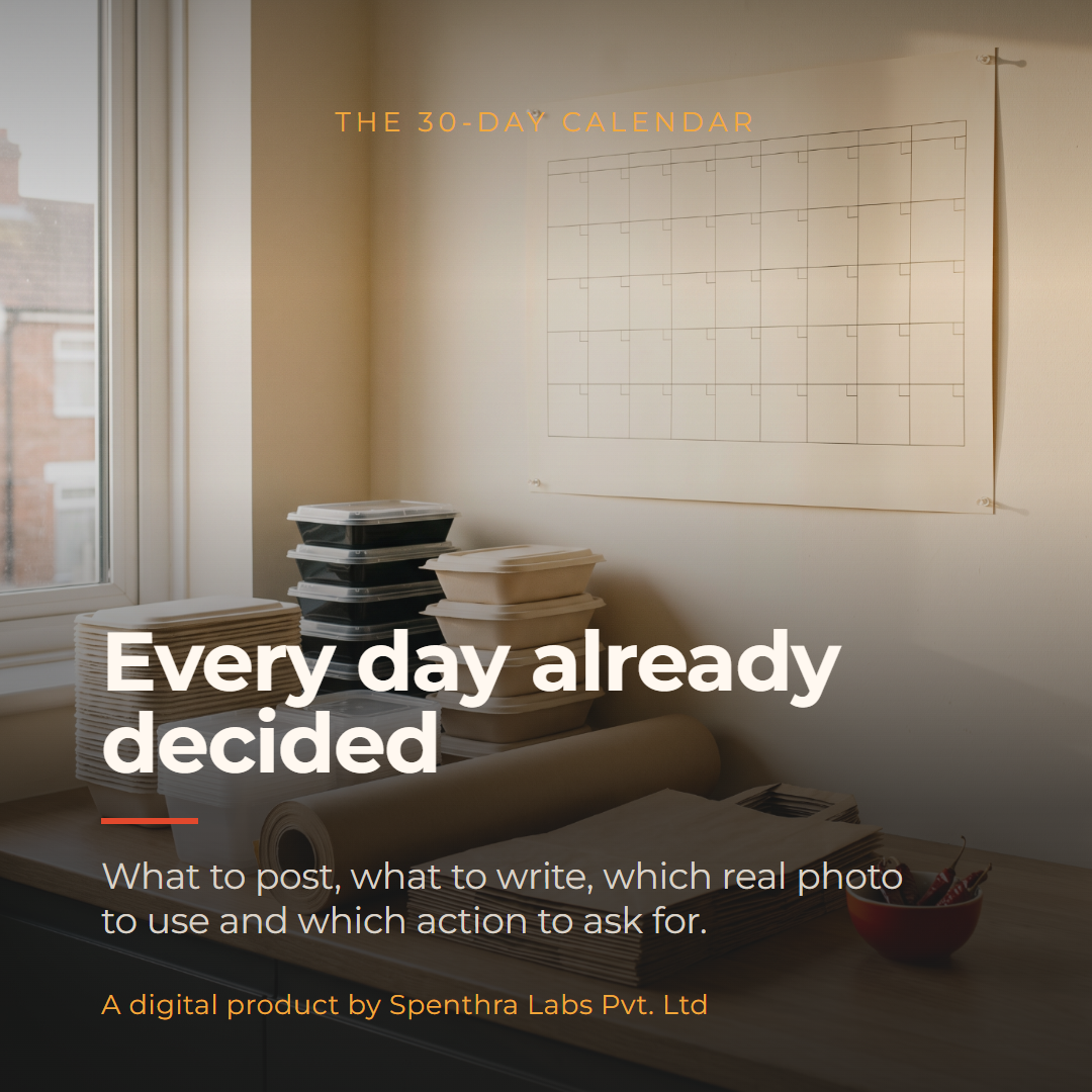 Cloud Kitchens — 30-Day Social Media & WhatsApp Marketing Kit