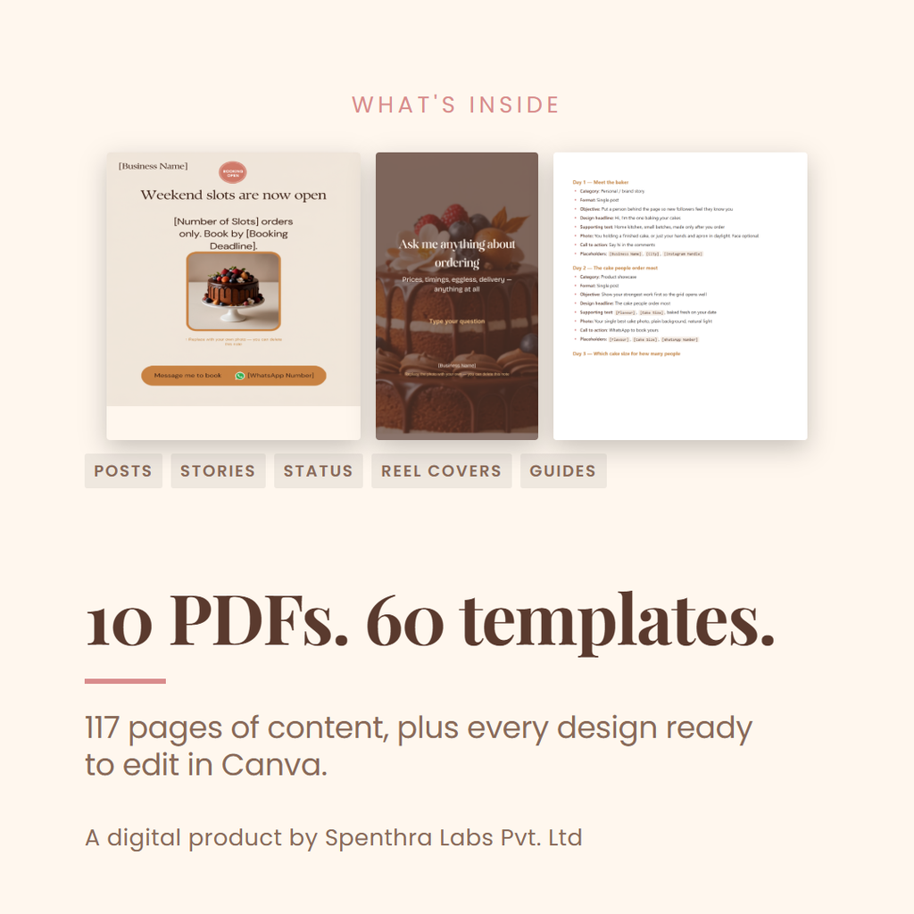 Home Bakers — 30-Day Social Media & WhatsApp Marketing Kit