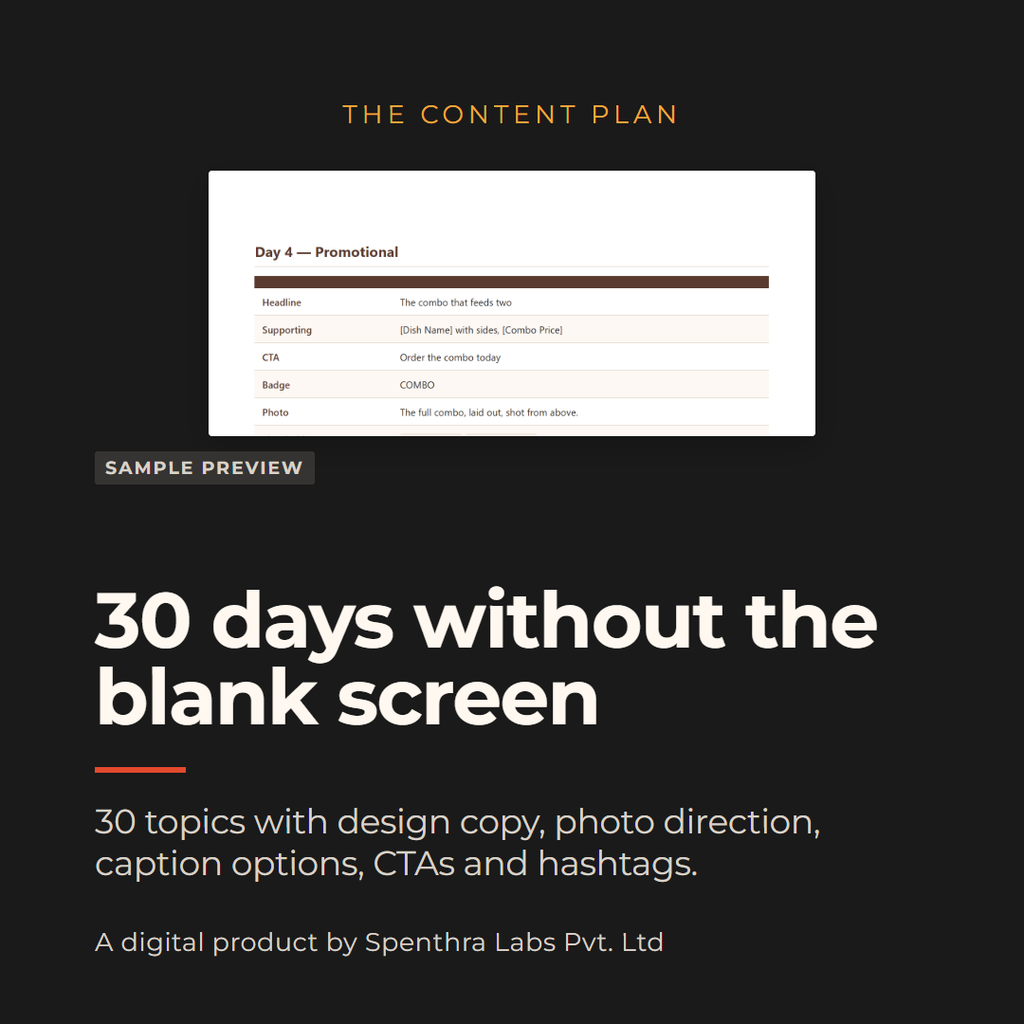 Cloud Kitchens — 30-Day Social Media & WhatsApp Marketing Kit