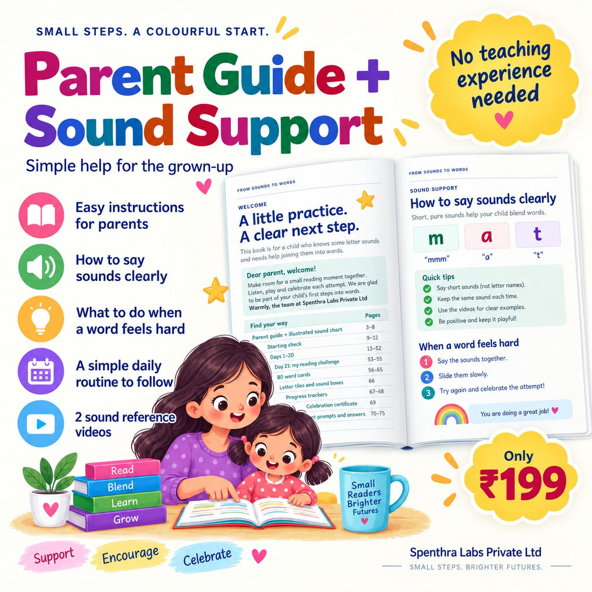 From C-A-T to CAT! – 21-Day CVC Reading & Phonics Blending Program for Kids Ages 4–7