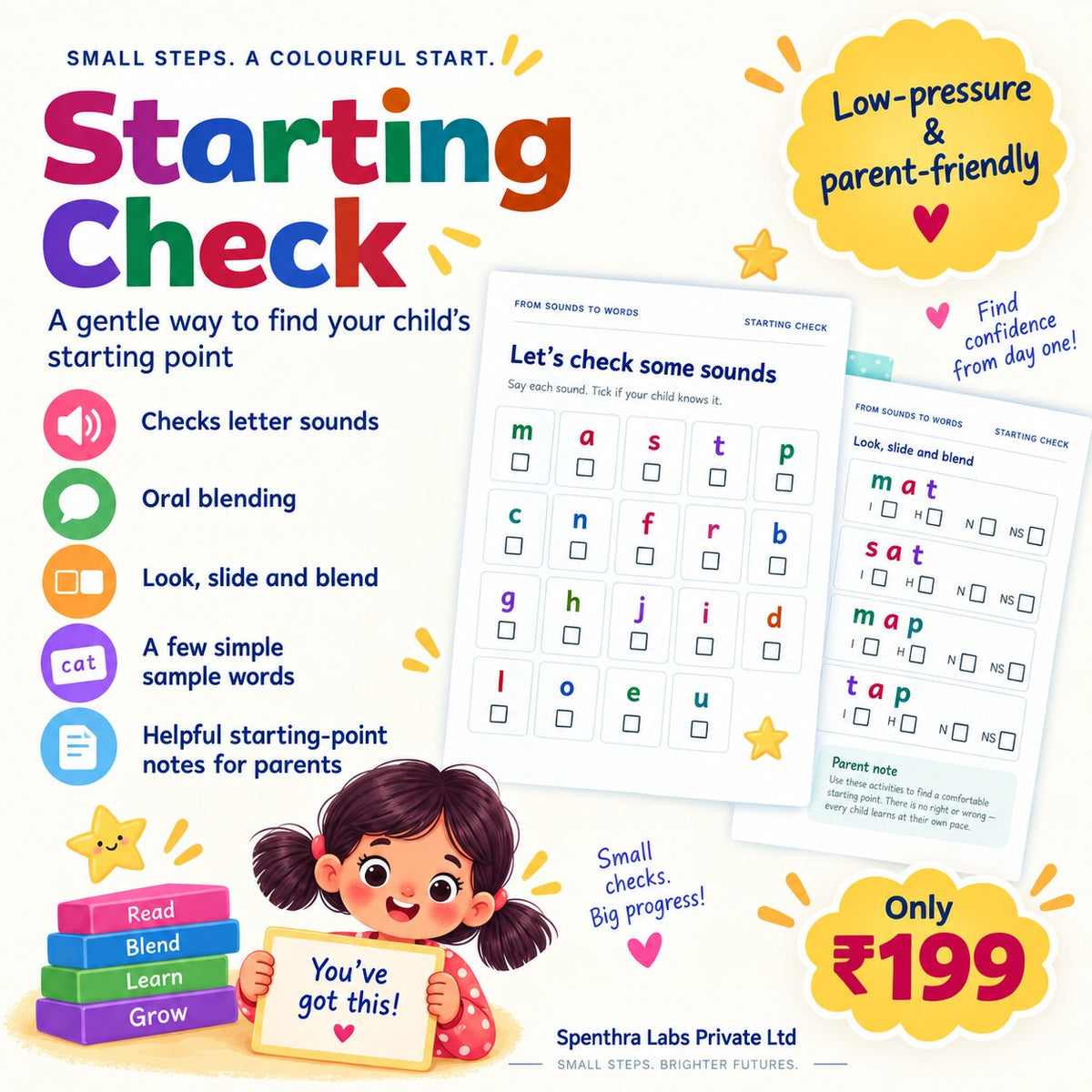From C-A-T to CAT! – 21-Day CVC Reading & Phonics Blending Program for Kids Ages 4–7